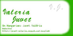 valeria juvet business card